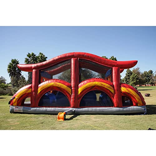 JumpOrange Shadow Obstacle Course Bounce House Inflatable with Blower Piece 6