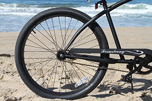 Firmstrong Chief Man Single Speed Beach Cruiser Bicycle Matte Black