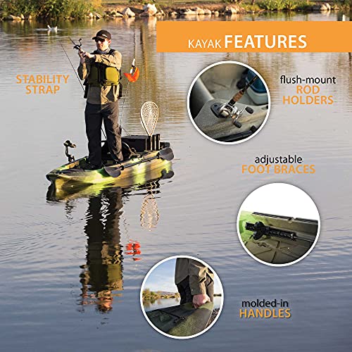 Lifetime Pro Angler 118 Fishing Kayak Gator Camo