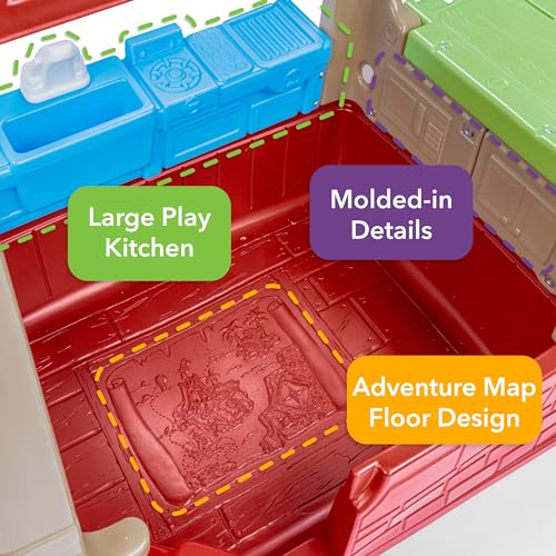 Simplay3 Explorer Kids Modular Playhouse Climber Set Multicolor