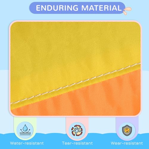 Outsunny Kids Inflatable Water Slide 7-in-1 Bounce House Multi-colored