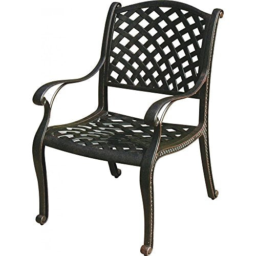Sunvuepatio Cast Aluminum Patio Dining Set 11 Piece Outdoor Furniture 46"x120" Rectangle Table Desert Bronze