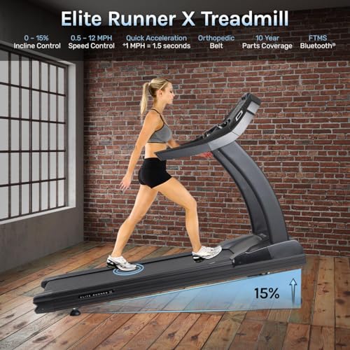 3G Cardio Elite Runner Treadmill Black