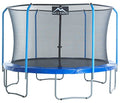 SKYTRIC Outdoor Trampoline with Flex Frame Net Blue