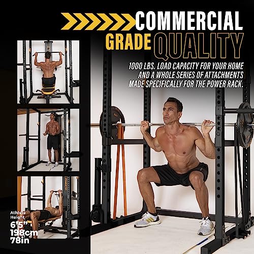 Powertec Workbench Power Rack Black 1000 lbs Max Load