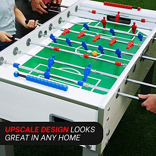 Garlando G-500 Foosball Table Weatherproof Indoor & Outdoor White