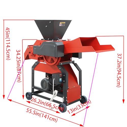 Banfluxion 220V 4-Blade Grass Cutting Machine Red