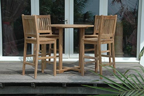 Anderson Teak Avalon 5 Piece Bar Height Patio Dining Set
