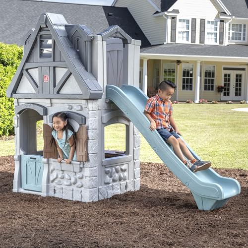 Step2 Enchanting Adventures 2-Story Playhouse & Slide Blue