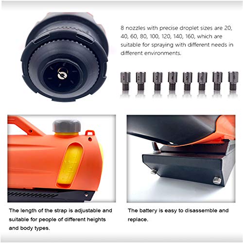 3T Group 730 Car Fogger Electrostatic Sprayer Handheld Battery ULV Fogger Orange