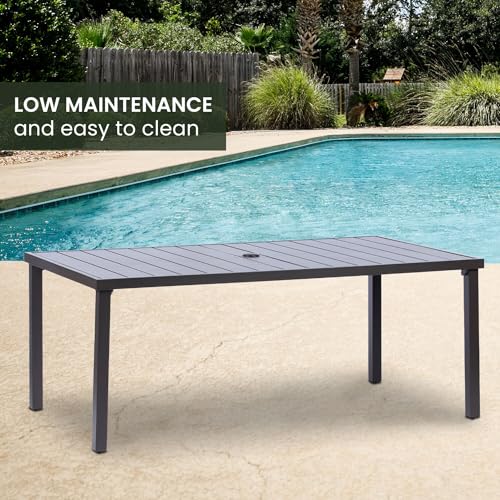 Hanover Mod Furniture Carter 7-Piece Patio Dining Set Grey