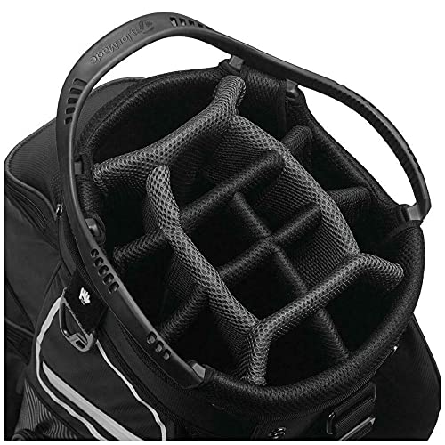 TaylorMade Pro 8.0 Cart Bag Navy/White/Red