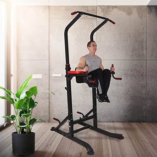 PRODCA Power Tower Multi-Functional Pull Up Bar Dip Station Push Up Workout Exercise Equipment