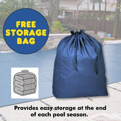 Freetime Fun Pool Safety Cover Commercial Grade Rectangle Blue