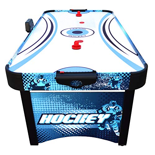 Hathaway Enforcer 5.5-ft Air Hockey Table with Electronic Scoring Blue/White