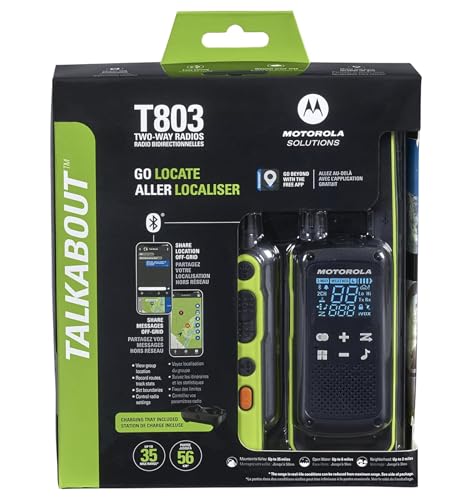 Motorola Solutions Talkabout T803 FRS Two Way Radio 8 Pack Blue/Black