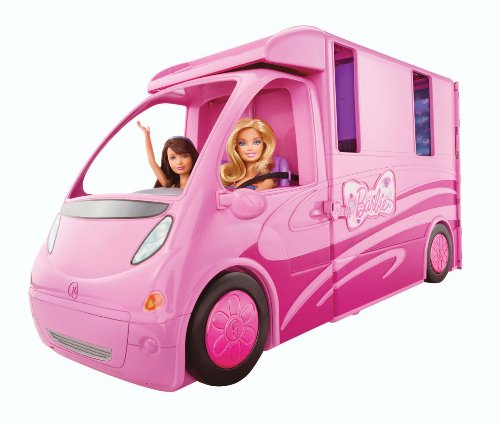 Barbie 2013 Sisters' Deluxe Camper Bundle Play Set with 4 Dolls and RV