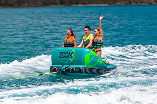 ZUP ZUP Zoom Three 3 Person Towable Tube Teal/Black