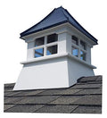 Accentua Laguna Cupola 20 in. Square 32 in. High White with Black Aluminum Roof