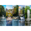 Scott Aerator Great Lakes Large Pond Fountain 3/4 HP 5 Patterns 100ft Cord White LED Lights