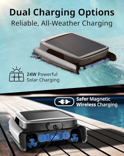 Beatbot iSkim Ultra Solar Robotic Pool Skimmer Silver Gray