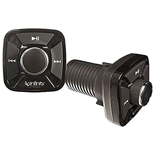 Enrock Marine Flush Mount Waterproof Bluetooth Controller with 2X 8" RGB LED Speakers & 4-Channel Boat Amplifier
