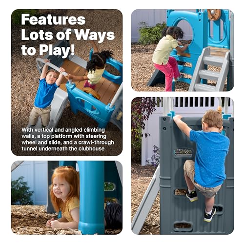 Step2 Scout & Slide Climber Kids Outdoor Playset Multicolor