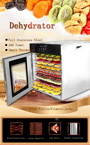 Kolice Commercial 8-Layer Food Dehydrator with Digital Control