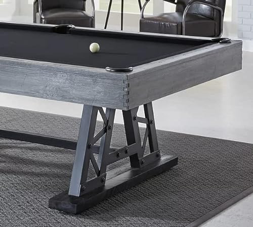 Empire USA Plank & Hide Amber Billiard Pool Table Charcoal