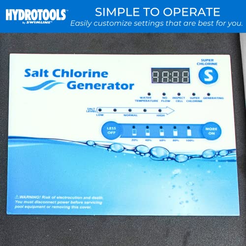 Swimline Hydrotools 87640 Salt Chlorine Generator (40K Gal)