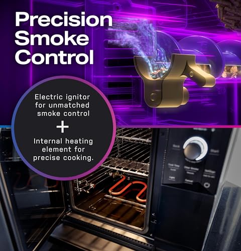 Profile GE Profile™ Smart Indoor Pellet Smoker with Active Smoke Filtration, WiFi Connected, Countertop BBQ Appliance Carbon Black