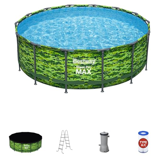 Bestway Steel Pro Max 14'x48 Camo Pool Set Multicolor