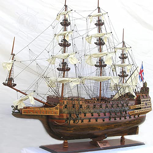 Old Modern Handicrafts HMS Sovereign of The Seas XL Model with Display Case Multicolor
