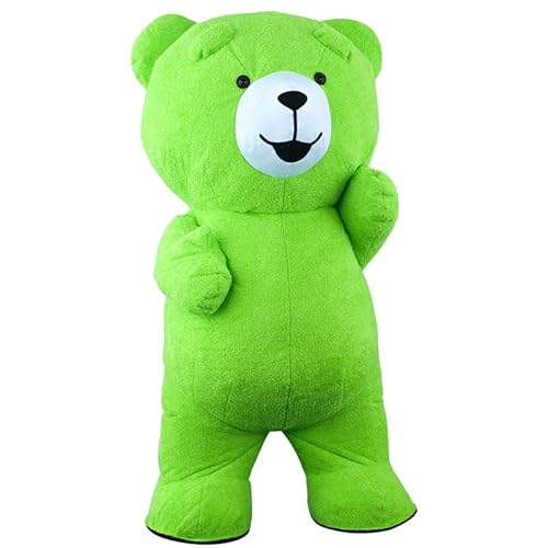 Generic Inflatable Plush Bear Costume Mint Green 8.53ft