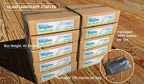 Sandbaggy 10,000-Count Rust-Free 6-Inch Landscape Staples Galvanized Garden Stakes
