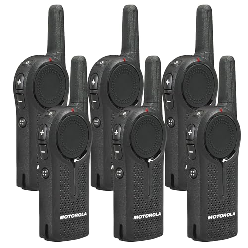 Motorola Solutions DLR1020 Two-Way Digital Business Radio 6-Pack Black