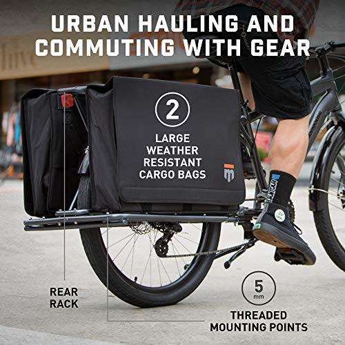 Mongoose Envoy Cargo Bike Grey 26-Inch Wheels 8-Speed Shimano Drivetrain