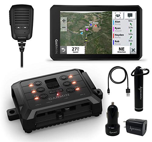 Wearable4U Garmin Tread Offroad Navigator Bundle with Group Ride Radio and PowerSwitch Box