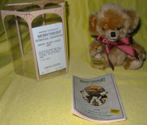 Merrythought Micro Cheeky 6" Bronze Bear Limited Edition
