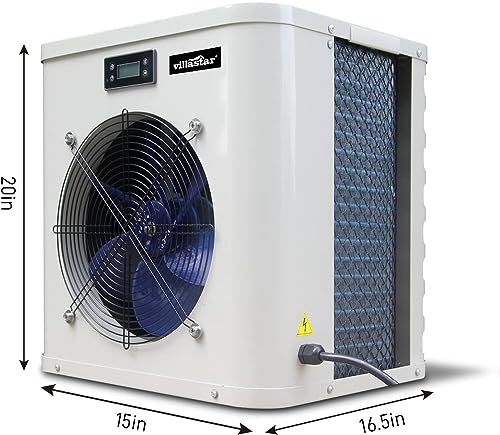 Villastar Above Ground Pool Heater 16000 BTU/hr - 120V, Fits 15/18/24 Foot Pool
