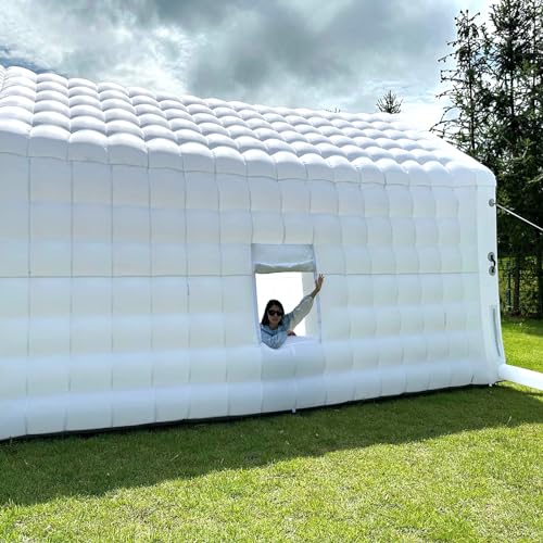 WARSUN Inflatable Night Club Party Tent 20x16.5x12Ft White