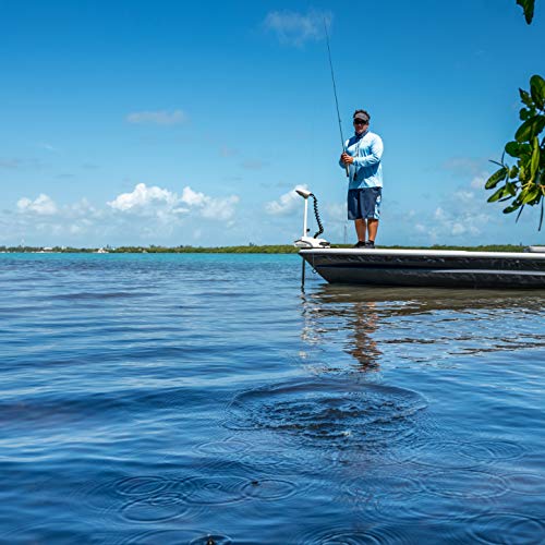 MotorGuide Xi3 Saltwater Trolling Motor Wireless Bow Mount 54-inch Shaft 70-Pound Peak Thrust GPS White