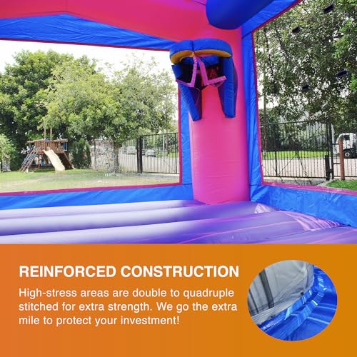 JumpOrange Mermaid Commercial Bounce House 13x13 with Blower