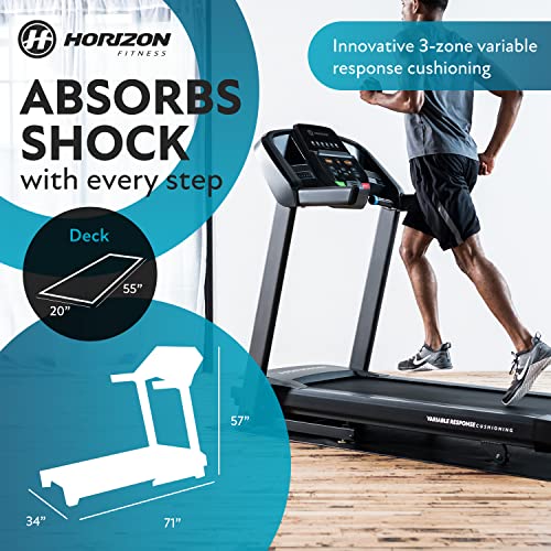 Horizon Fitness T101 Folding Treadmill Black