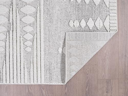 NEW HOME Prestige Modern Scandinavia Textured Area Rug Natural