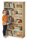 YoungTime Adjustable Wood Classroom Bookshelf Birch