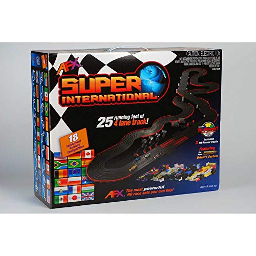 AFX 21018 Super International MG+ Slot Car Set Multicolor