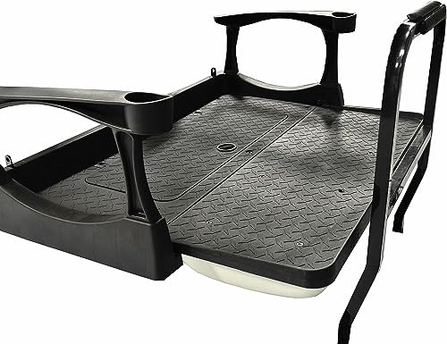 MADJAX Genesis 250 Steel Golf Cart Rear Flip Seat Kit Compatible with Yamaha Drive2 Grey