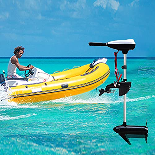 YUEWO 12V Electric Trolling Motor 68lb Thrust for Saltwater Kayaks