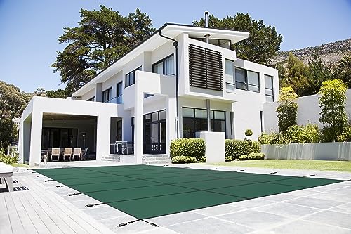 WaterWarden Inground Pool Safety Cover 20' x 44' Green Mesh